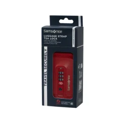 New Samsonite TA Revolution Luggage Strap/TSA Lock red