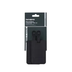 Clearance Samsonite TA Revolution Rectangle Luggage Tag X2 black