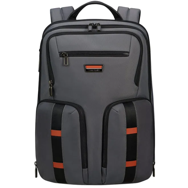 New Samsonite Urban-Eye Backpack 15.6" 2 Pockets grey/cognac