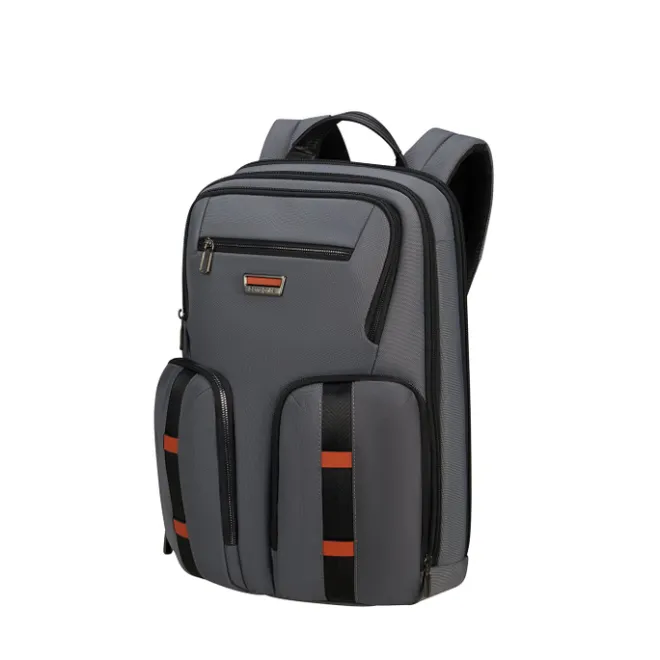 New Samsonite Urban-Eye Backpack 15.6" 2 Pockets grey/cognac