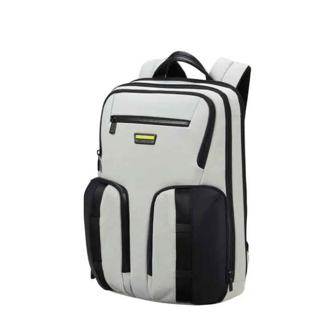 Hot Samsonite Urban-Eye Backpack 15.6" 2 Pockets light grey/lime