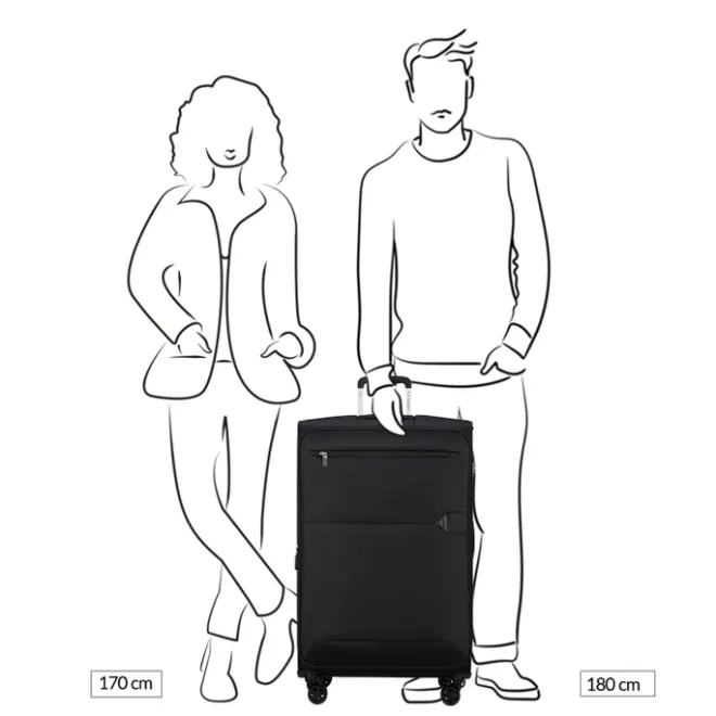 New Samsonite Urbify Spinner 78 Exp black