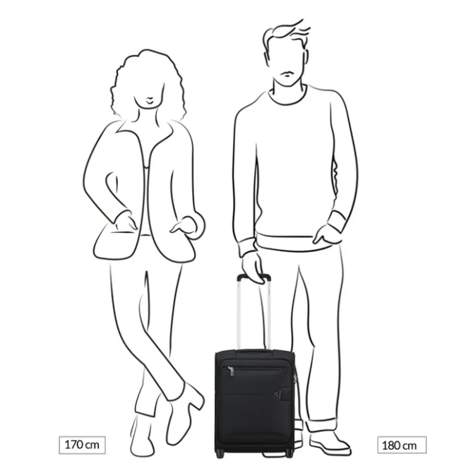 Clearance Samsonite Urbify Upright 45 Underseater black