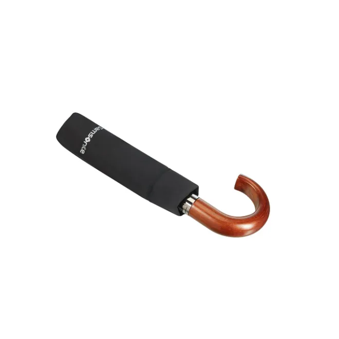 New Samsonite Wood Classic S 3 Sect. Auto O/C Crook black