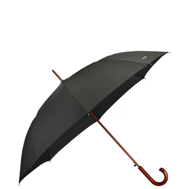 Sale Samsonite Wood Classic S Stick Man Auto Open black
