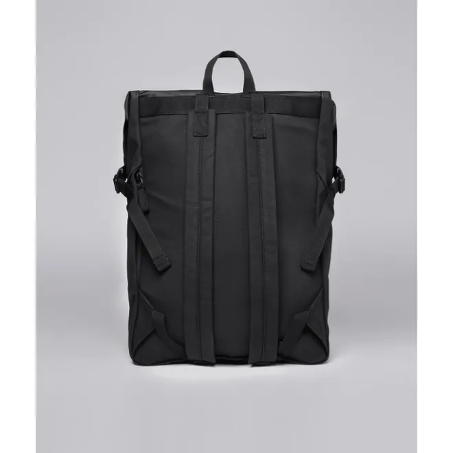 Outlet Sandqvist Alfred Backpack black with black webbing