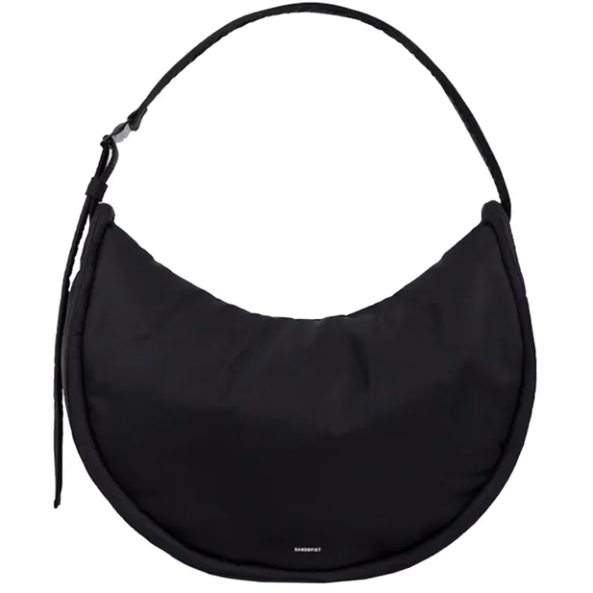 Clearance Sandqvist Curve Crossbody Round L black