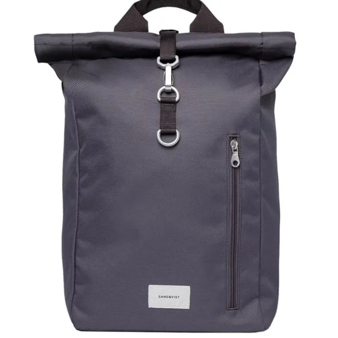 Best Sandqvist Ground Rolltop Backpack L asphalt with black webbing