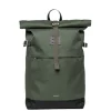 Best Sandqvist Icon Rolltop Backpack M dawn green with dark brown leather