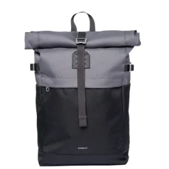 New Sandqvist Icon Rolltop Backpack M multi dark with black leather