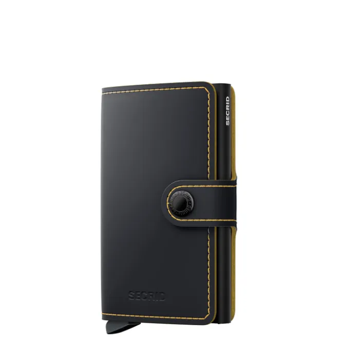 Clearance Secrid Miniwallet Matte black ochre
