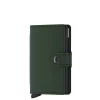 Outlet Secrid Miniwallet Portemonnee Matte green / black