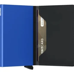 Hot Secrid Miniwallet Portemonnee Matte black & blue