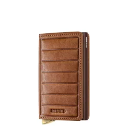 New Secrid Slimwallet Emboss Lines V2 cognac