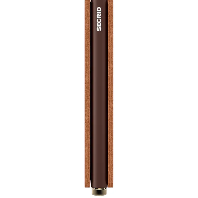Sale Secrid Slimwallet Emboss Lines cognac