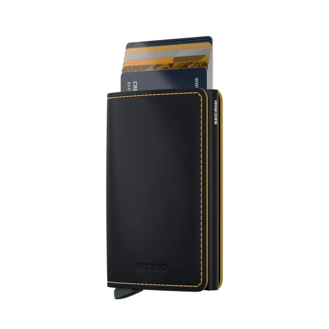 Online Secrid Slimwallet Matte black ochre