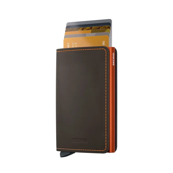 Discount Secrid Slimwallet Matte truffle orange