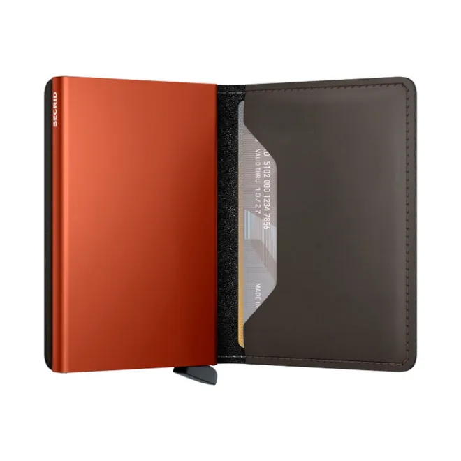 Discount Secrid Slimwallet Matte truffle orange