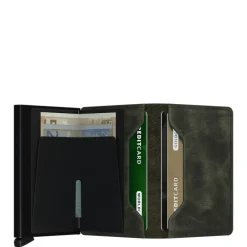 Sale Secrid Slimwallet Portemonnee Vintage olive black