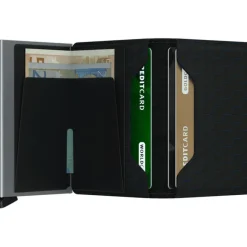 Best Secrid Slimwallet Portemonnee Optical black & titanium