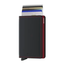 Best Secrid Slimwallet Portemonnee Matte black & red