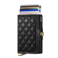 Discount Secrid Twinwallet Emboss Diamond black