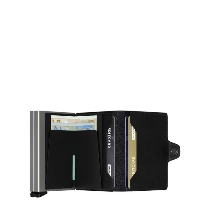 Online Secrid Twinwallet Portemonnee black leather
