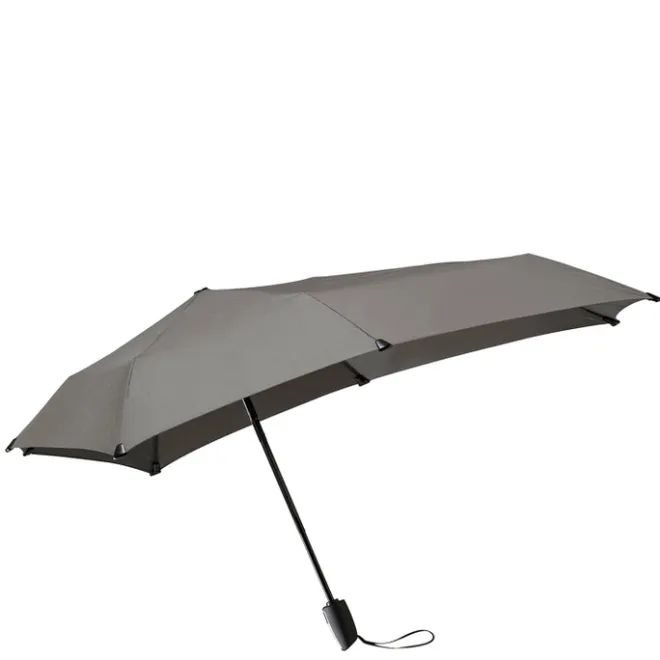 New Senz Automatic Opvouwbare Stormparaplu silk grey