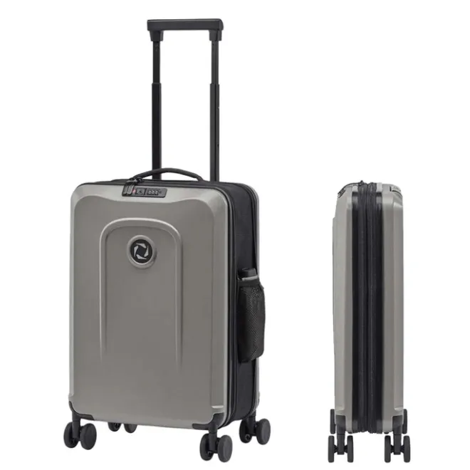 Online Senz Foldaway Carry On Trolley 55 silk grey