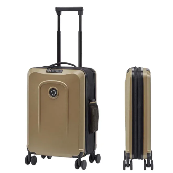 Sale Senz Foldaway Carry On Trolley 55 champagne brown
