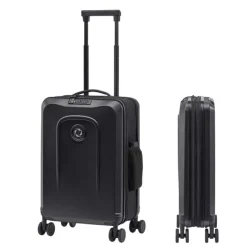 Hot Senz Foldaway Carry On Trolley 55 pure black