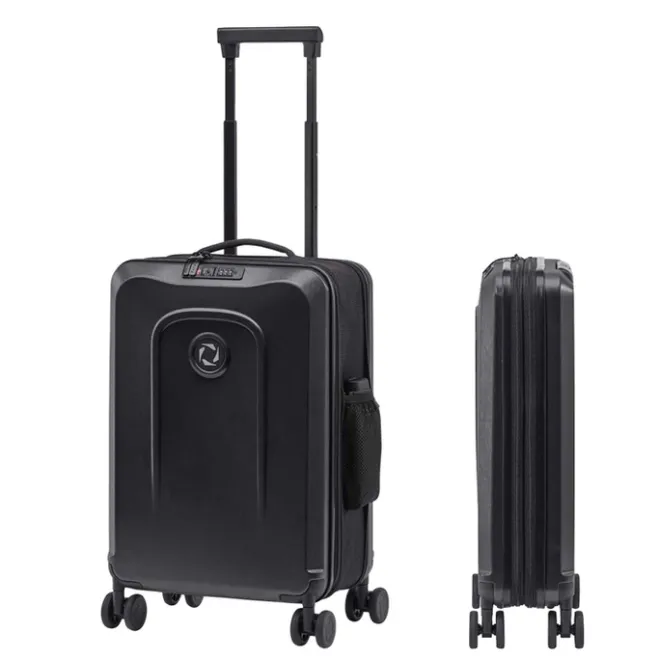 Hot Senz Foldaway Carry On Trolley 55 pure black
