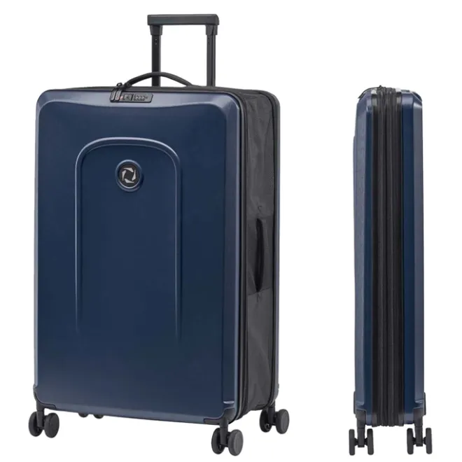 Hot Senz Foldaway Check-In Trolley Large midnight blue