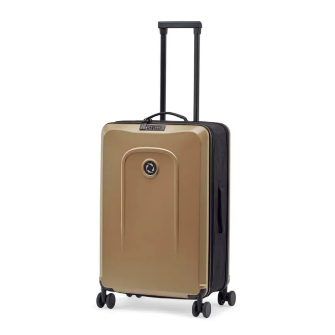 Online Senz Foldaway Check-In Trolley Medium champagne brown