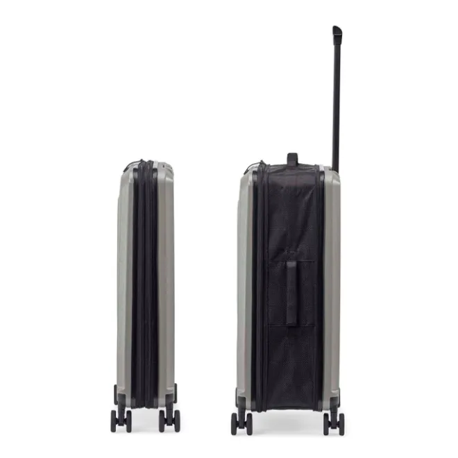 Clearance Senz Foldaway Check-In Trolley Medium silk grey
