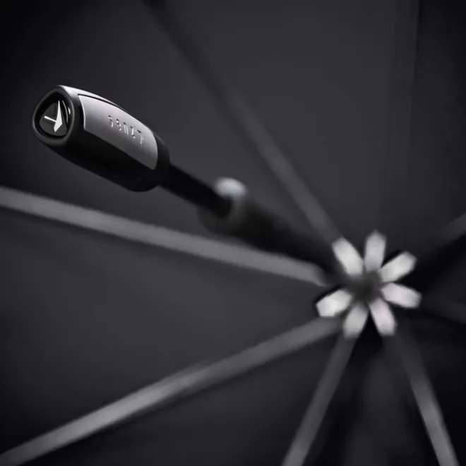 Outlet Senz Large Stick Stormparaplu black reflective