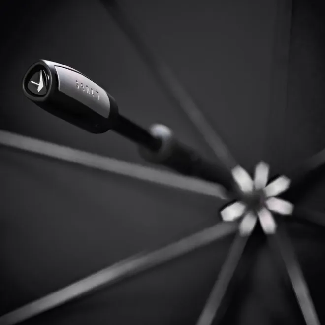 Hot Senz Large Stick Stormparaplu guz black