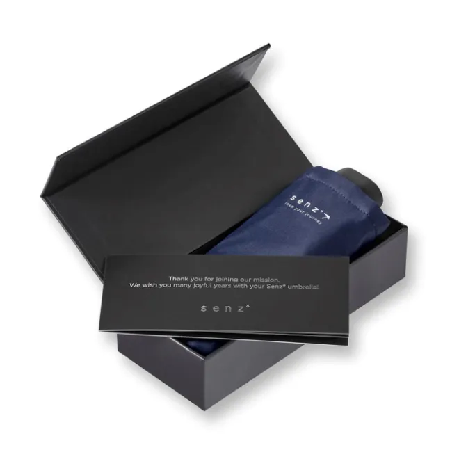 Hot Senz Micro Manual Opvouwbare Stormparaplu midnight blue