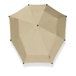 Clearance Senz Mini Automatic Foldable Storm Umbrella champagne brown