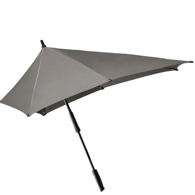 Hot Senz XXL Stick Stormparaplu silk grey