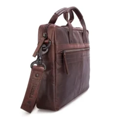 Hot Spikes & Sparrow Briefcase dark brown
