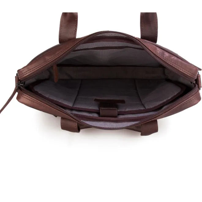 Hot Spikes & Sparrow Briefcase dark brown