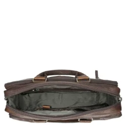 Discount Spikes & Sparrow Bronco 3 Zipper Businesstas dark brown