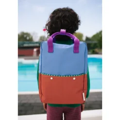 Clearance Sticky Lemon Better Together Colourblocking Backpack Large badminton blue leather ball