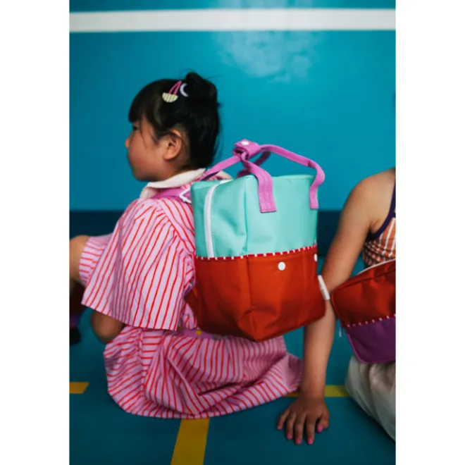 Clearance Sticky Lemon Better Together Colourblocking Backpack Small towel green gravel orange