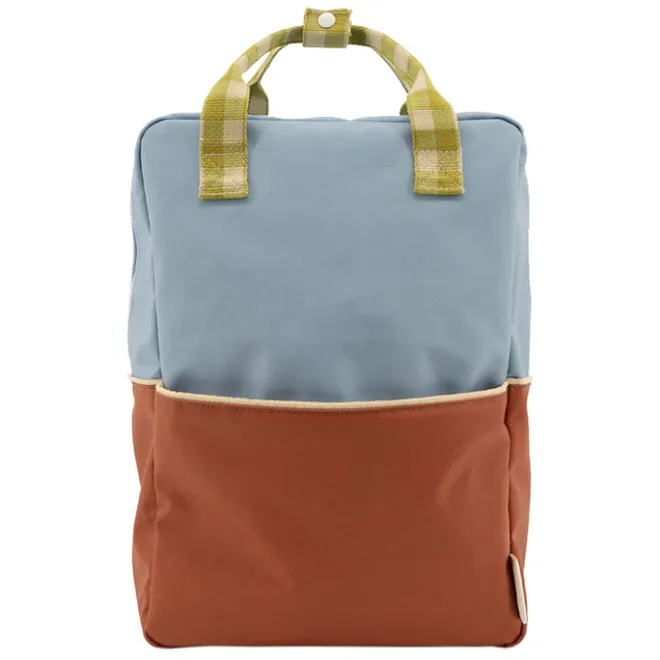 Sale Sticky Lemon Colourblocking Backpack Large blueberry willow brown pear green