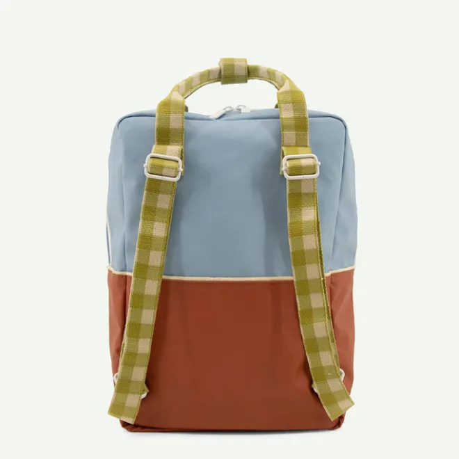 Sale Sticky Lemon Colourblocking Backpack Large blueberry willow brown pear green