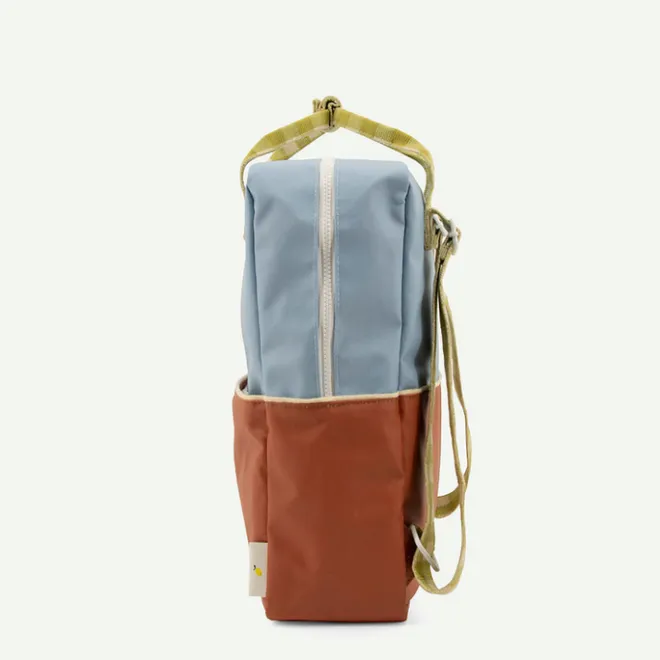 Sale Sticky Lemon Colourblocking Backpack Large blueberry willow brown pear green