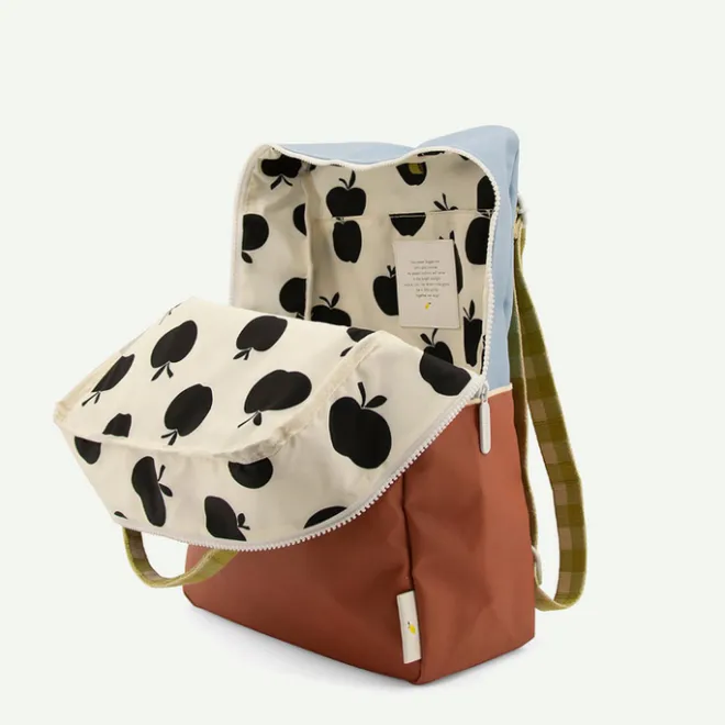Sale Sticky Lemon Colourblocking Backpack Large blueberry willow brown pear green