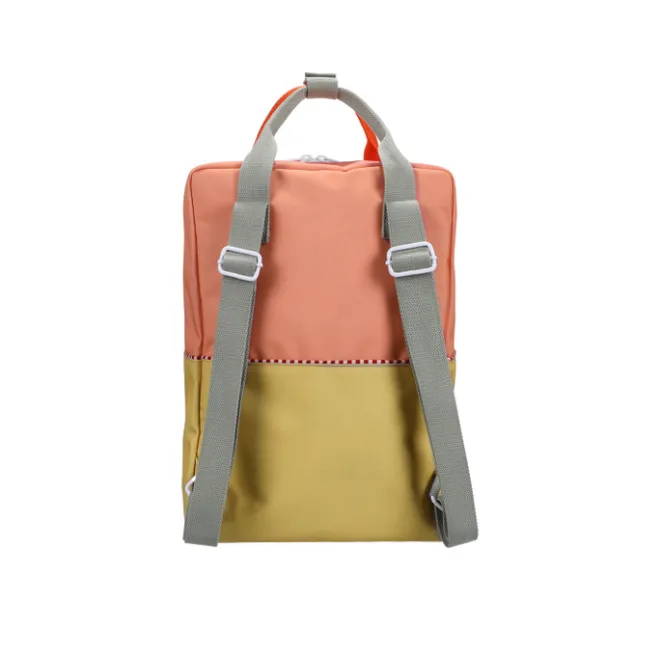 Outlet Sticky Lemon Large Backpack Colourblocking Wonders coral pink-reed green